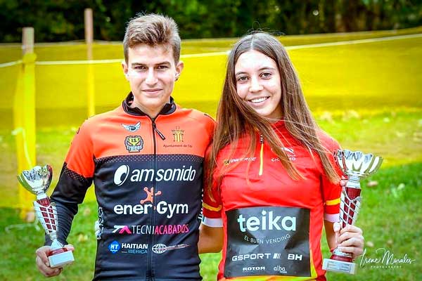 Los tiberos Vania Rico y Raúl Mira representarán a España en el Europeo de Holanda de Ciclocross  