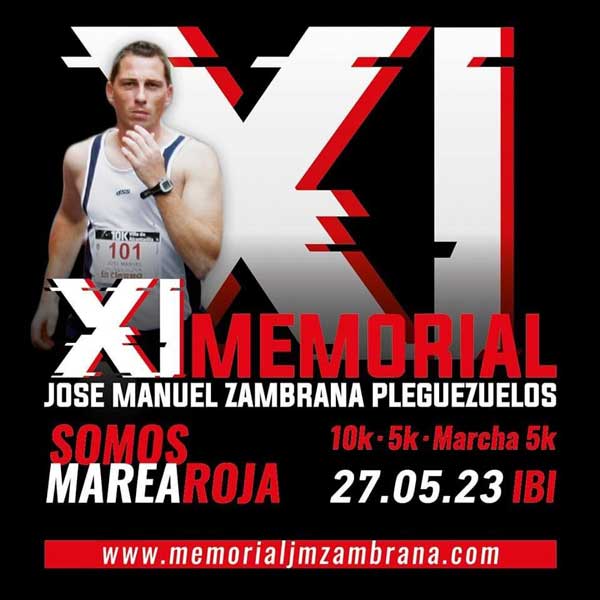 El próximo 27 de mayo tendrá lugar en Ibi el XI Memorial José Manuel Zambrana Pleguezuelos